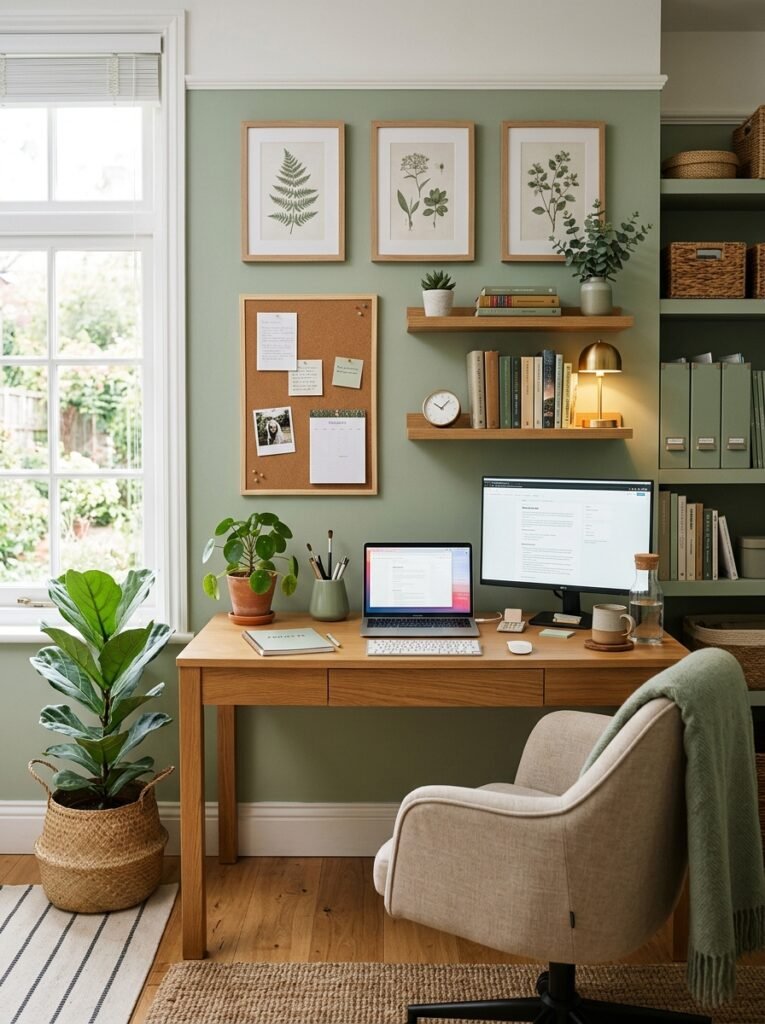 organized home office sage green 202606132122