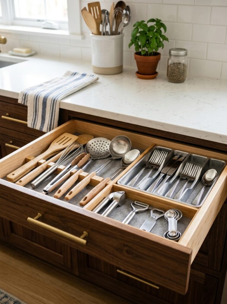 organized kitchen drawer in kitchen 202606132007