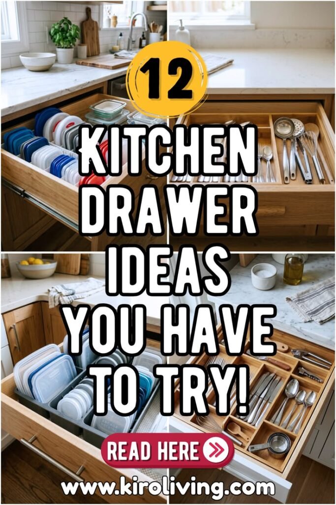 kitchen drawer organization ideas pin