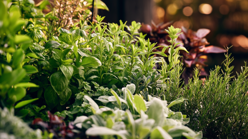 u3268376477 editorial style photgraphy closeup of a herb gard 7d78b45d 9de9 481d 8d7d 516d23d1d010 2