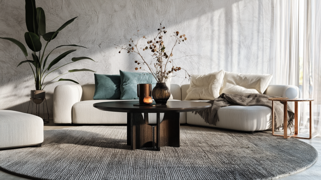 15 Aesthetic Living Room Ideas You Need To Absolutely Try u3268376477 editorial style photography of a round circular l 01869b23 a854 430f a287 e8bc31241532 1