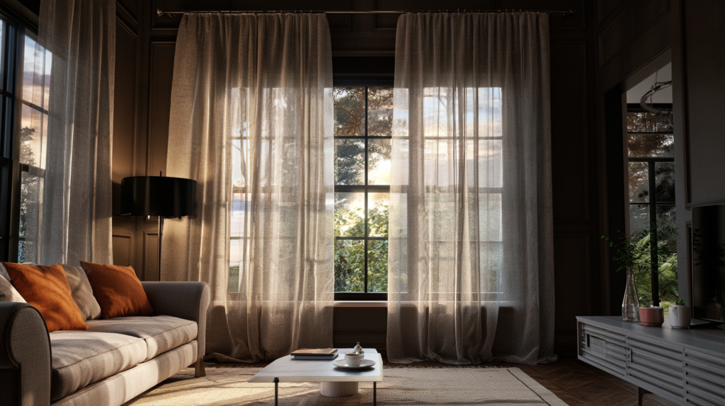 15 Aesthetic Living Room Ideas You Need To Absolutely Try u3268376477 editorial style photography of curtains that are 695ae75f 57a1 4db9 a740 46987860c7c3 1