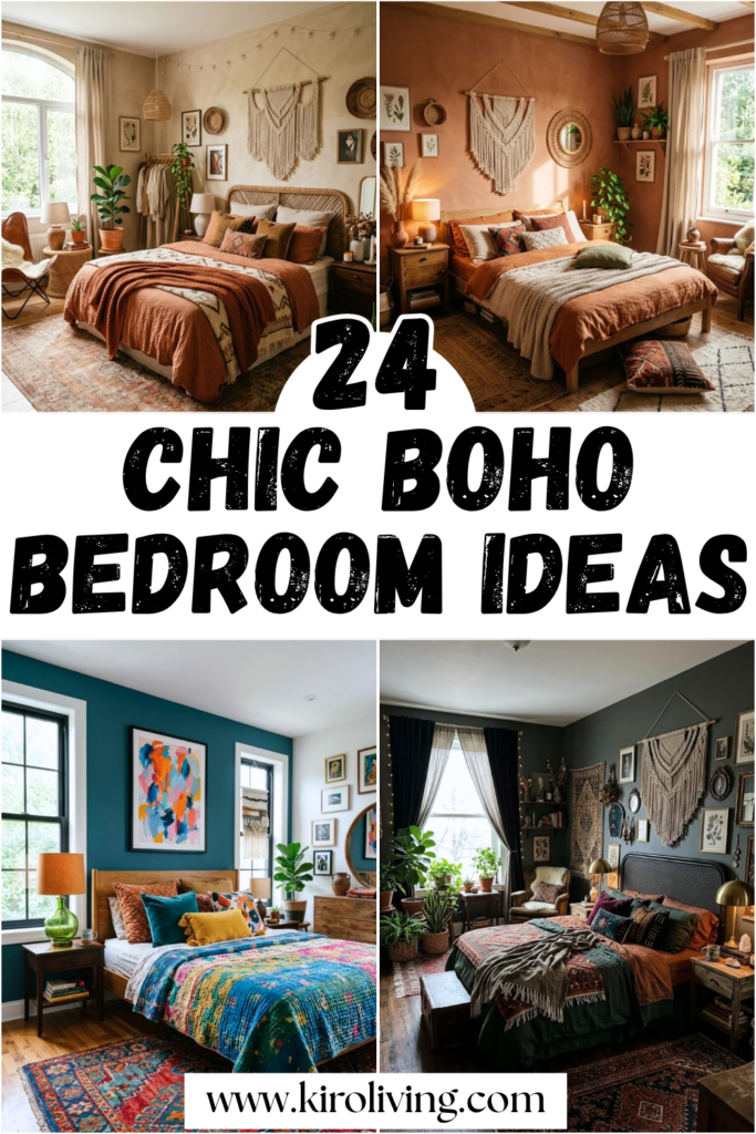 boho bedroom ideas pin