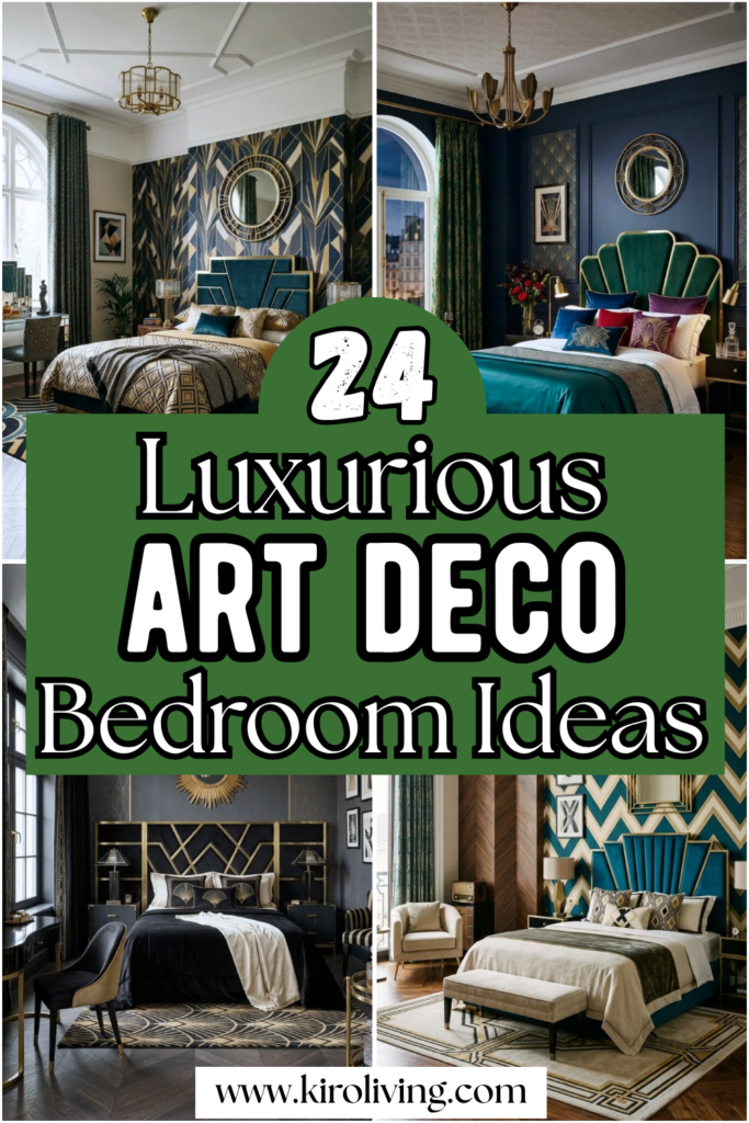 art deco bedroom ideas pin