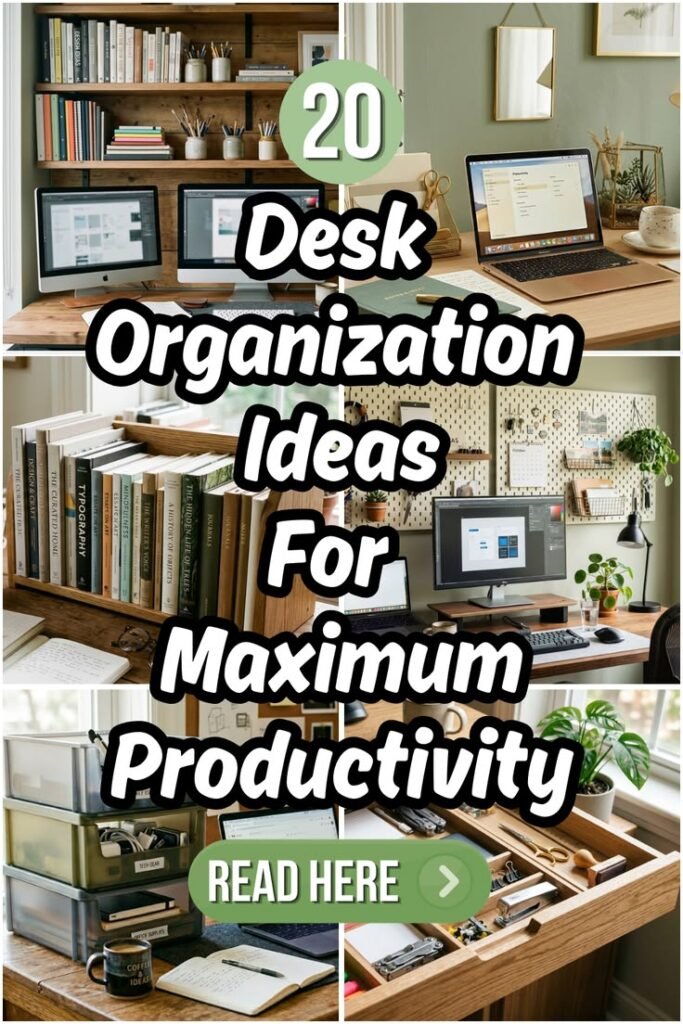 20 amazing ideas to organize your desk and boost productivity