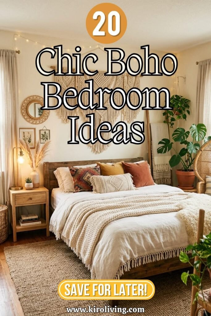 20 boho bedroom ideas that feel warm and timelessly beautiful