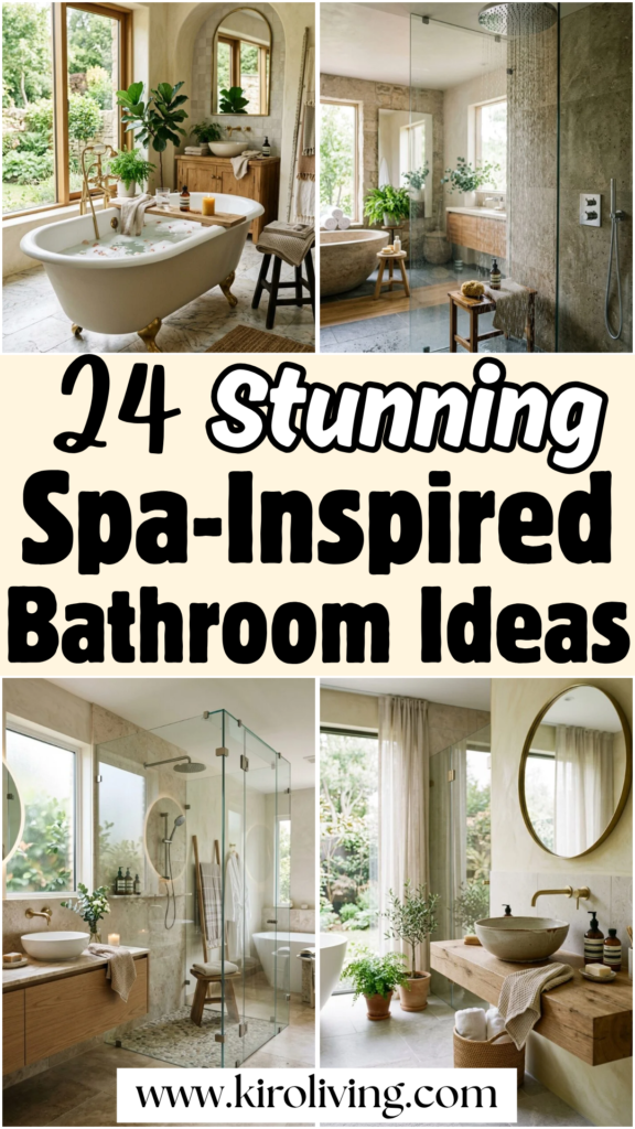 spa inspired bathroom ideas pin