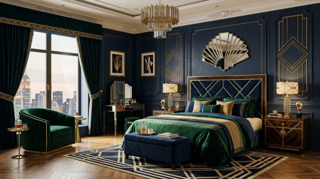art deco bedroom 202604221600