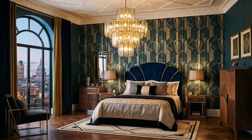art deco bedroom 202604221607