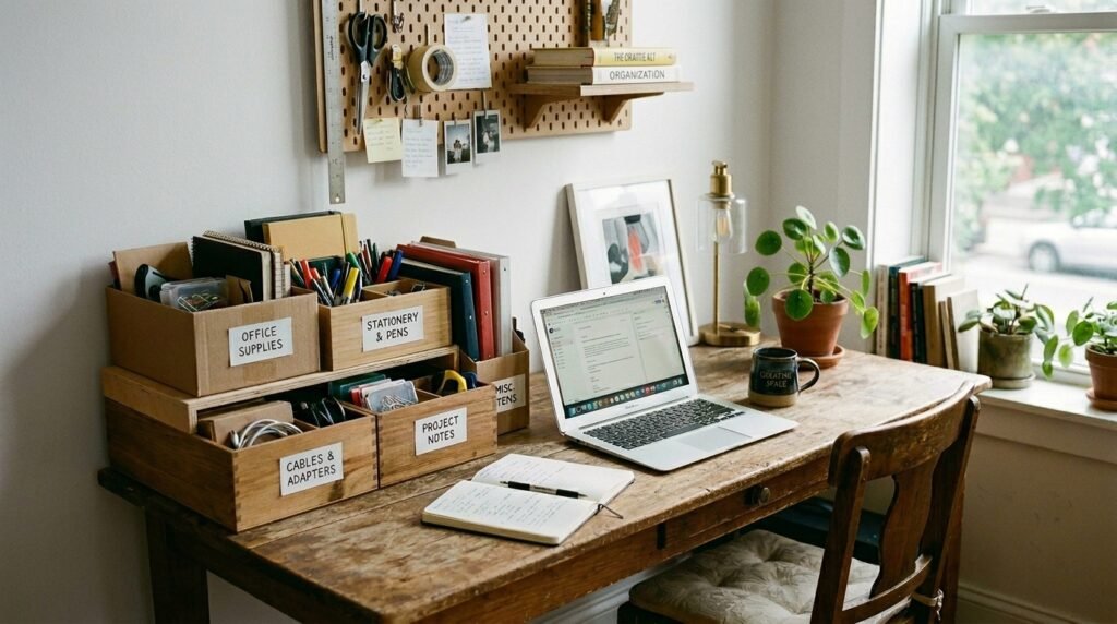 20 Desk Organization Ideas For a More Productive Workspace remove brick wall 202604071729