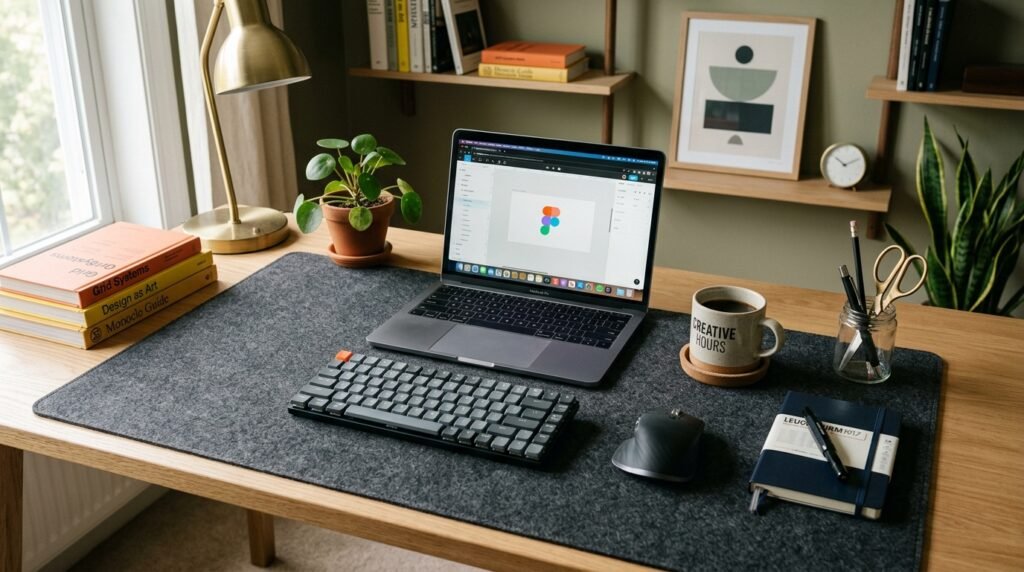 20 Desk Organization Ideas For a More Productive Workspace work desk with 202604071721