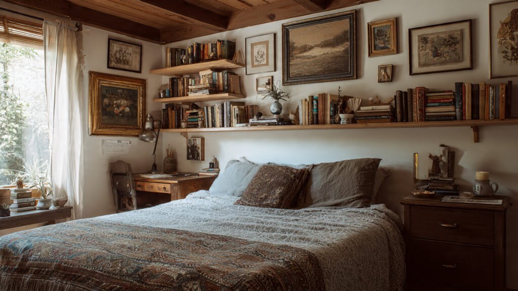 20 Dreamy Cottagecore Bedroom Ideas For The Ultimate Cozy Space editorial stule photography of a cottagecore bedro