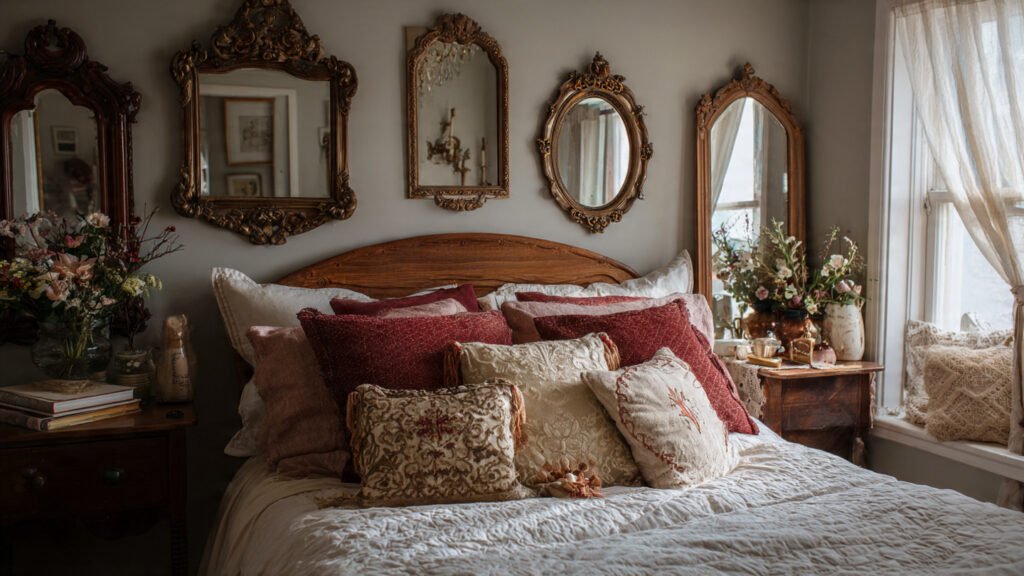 20 Dreamy Cottagecore Bedroom Ideas For The Ultimate Cozy Space editorial style photography of a cottagecore bedro