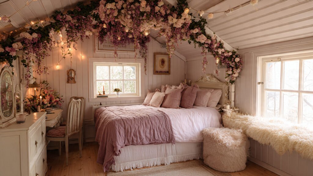 20 Dreamy Cottagecore Bedroom Ideas For The Ultimate Cozy Space editorial style photography of cottagecore bedroom