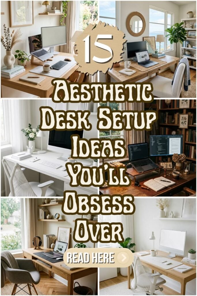 15 Aesthetic Desk Setup Ideas For a Stylish Office 15 aesthetic desk setup ideas best home office workspace ideas for a beautiful & productive space