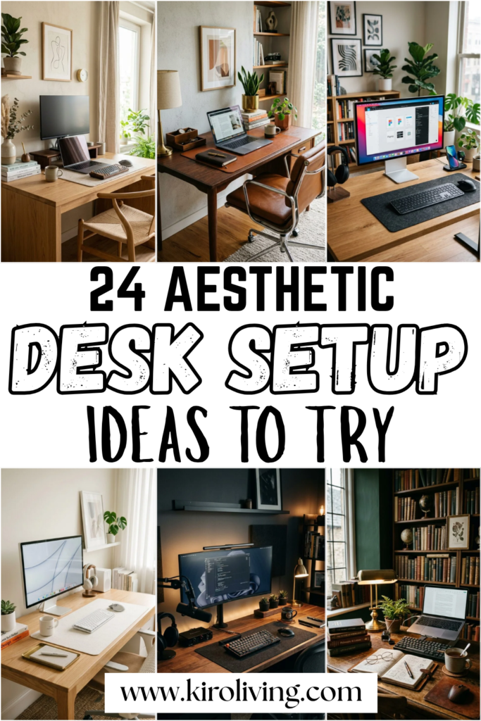 desk setup ideas pin