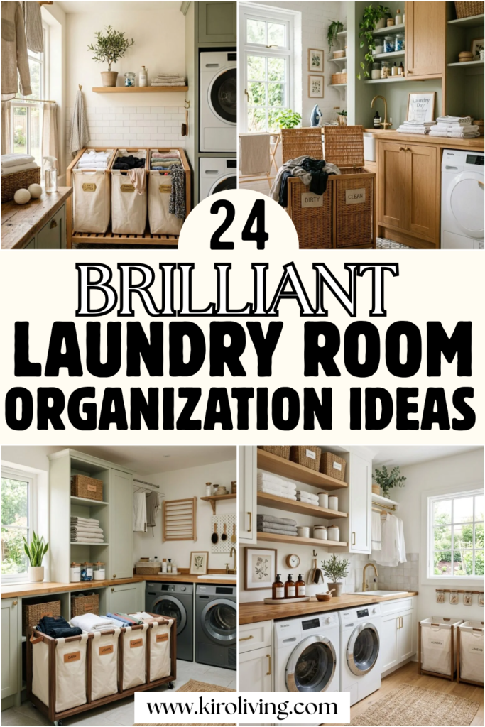 laundry room organization ideas pin