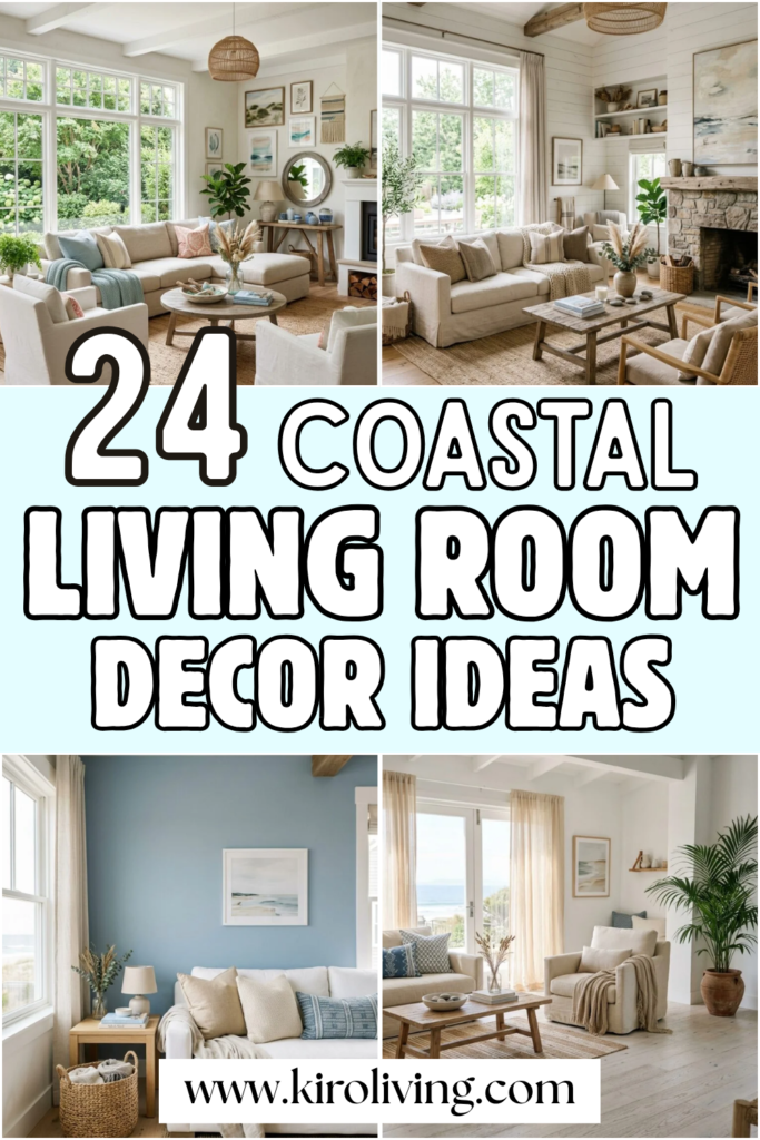 coastal living room ideas pin