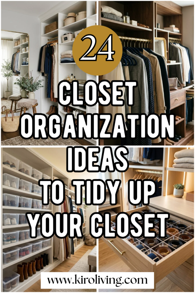 closet organization ideas pin