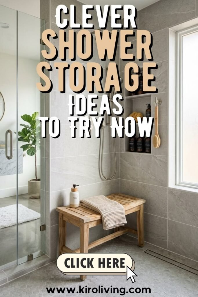 9 Shower Storage Ideas To Keep Your Shower Neat & Organized 9 smart shower storage ideas for a clean, organized bathroom