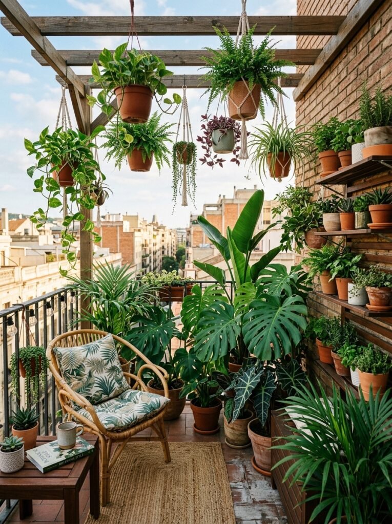 apartment balcony with hanging p… 202606141622