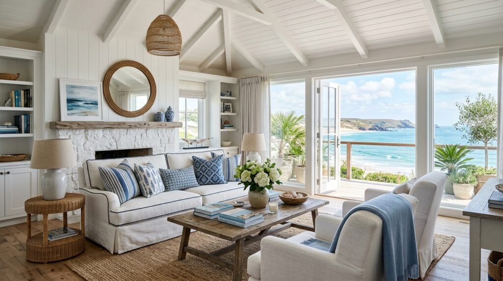 coastal living room blue white 202605122111