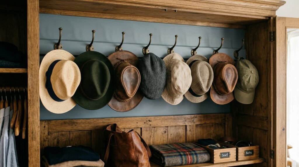 hats hanging on hooks 202605031046