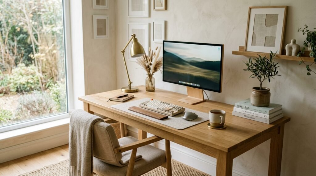 15 Aesthetic Desk Setup Ideas For a Stylish Office home office desk setup 202605201720