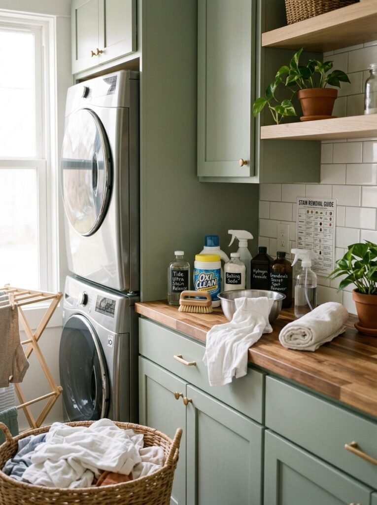 14 Smart Laundry Room Organization Ideas That Actually Work laundry room with stain removal station