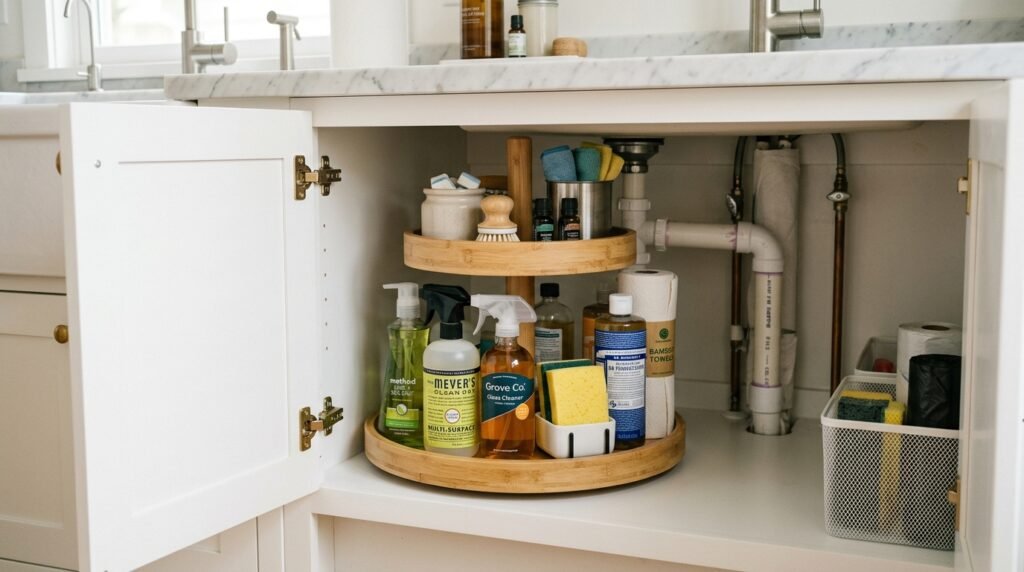 lazy susan undersink cabinet 202605101051