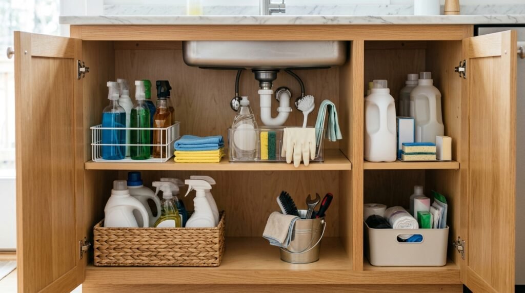 organized undersink cabinet with… 202605101039