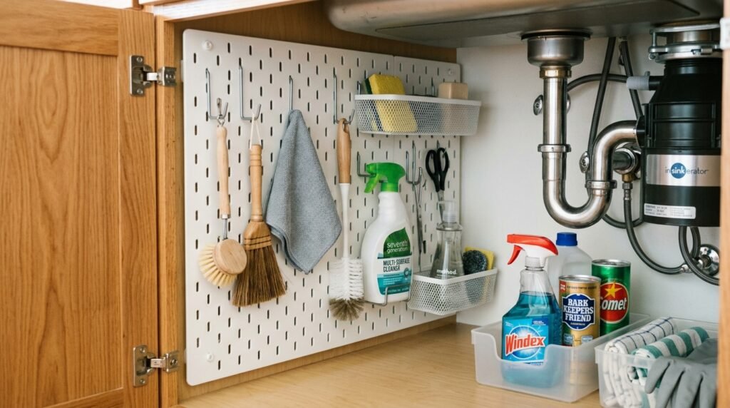 pegboard organizer undersink cab… 202605101032