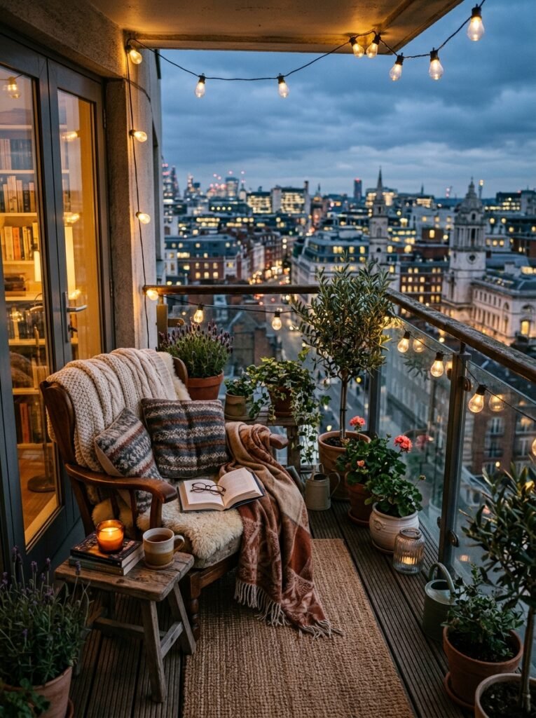 reading nook on apartment balcony 202606141622