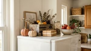 seasonal decor on fridge 202605292227