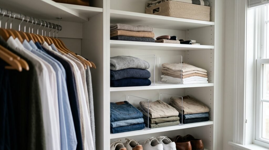 shelf dividers inside closet 202605030931