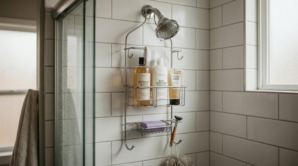 shower head hanging caddy inside 202605052112