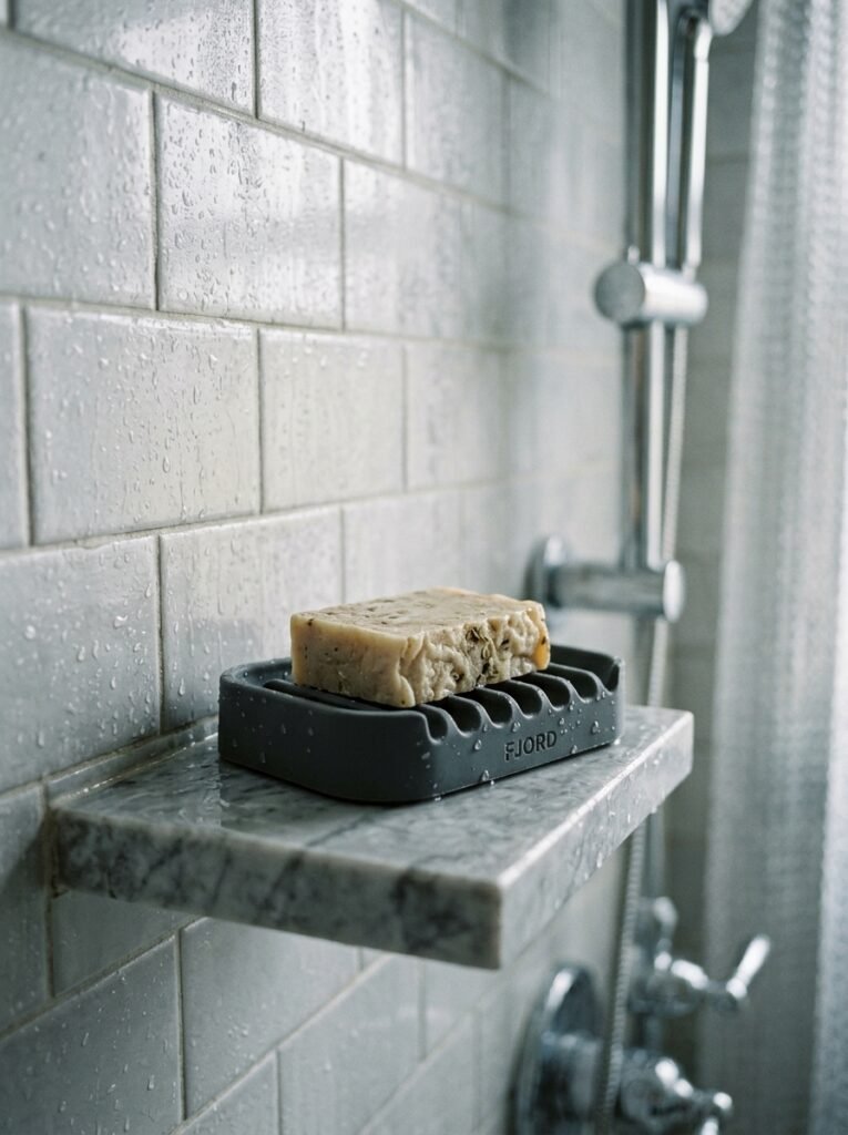 9 Shower Storage Ideas To Keep Your Shower Neat & Organized soap dish inside shower