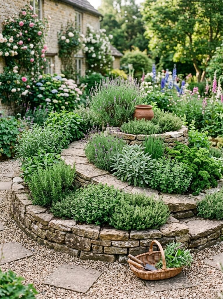 spiral herb garden 