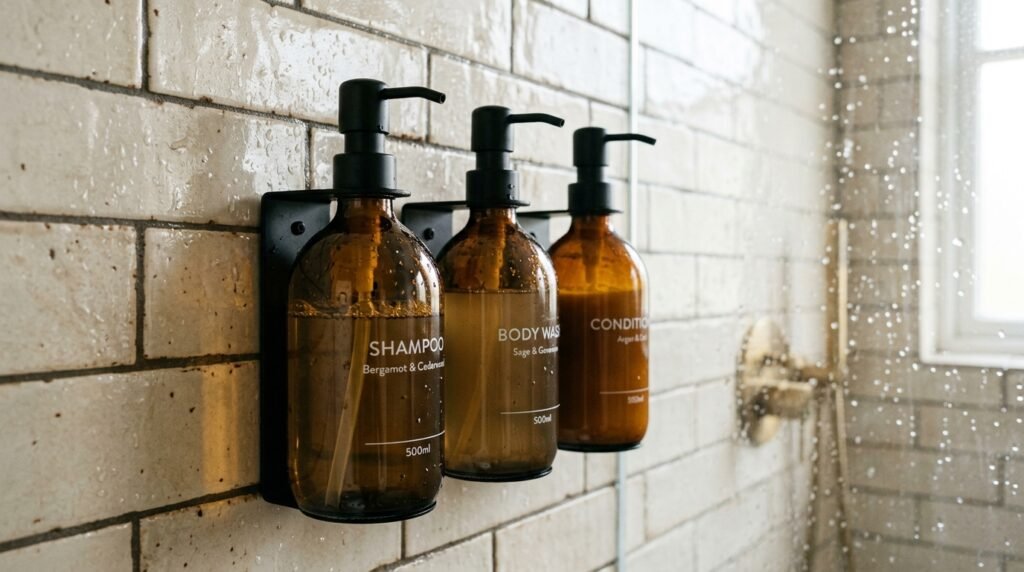 wall mounted dispensers in shower 202605061055