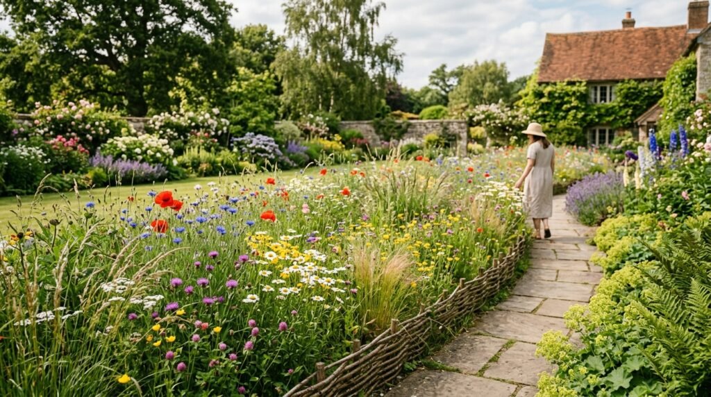 wildflower meadow inside garden 202605281404
