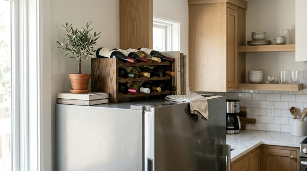 wine rack on fridge 202605292220