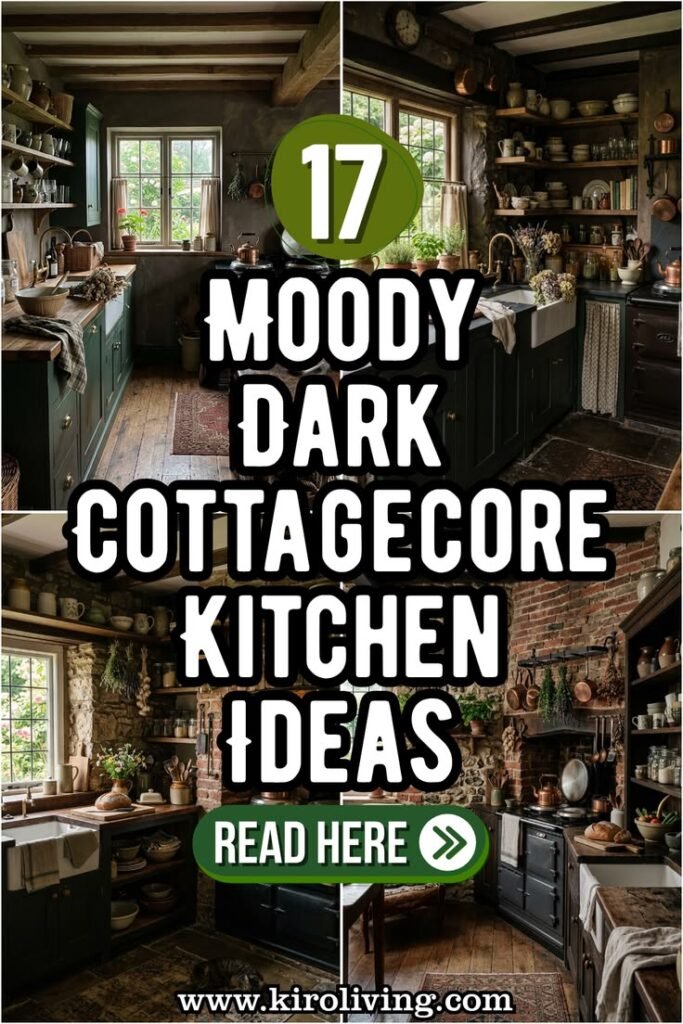 17 Dreamy Dark Cottagecore Kitchen Ideas You'll Absolutely Love 15 dark cottagecore kitchen ideas that feel straight out of a fairytale