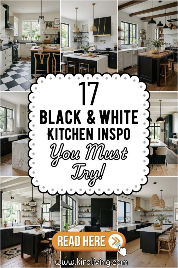17 Stunning Black and White Kitchen Ideas That Look Timeless 17 timeless black and white kitchen ideas that never go out of style