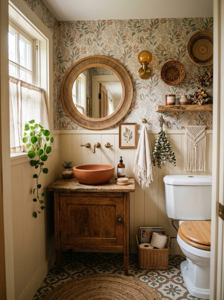 bathroom with boho style 202606141554