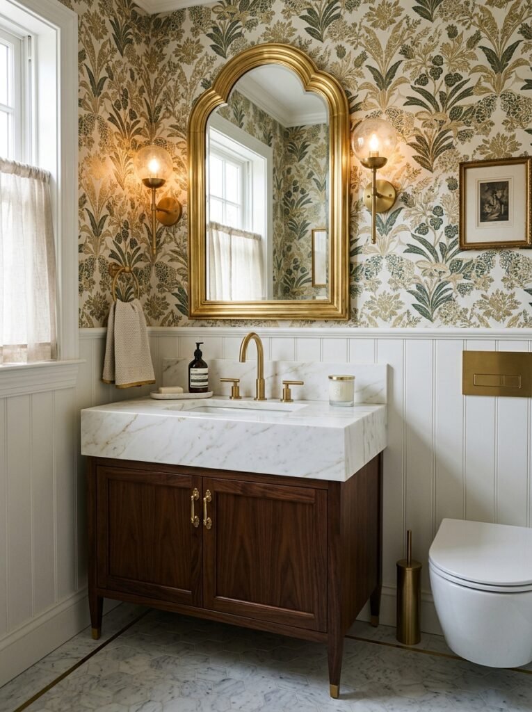 bathroom with gold accents 202606141552