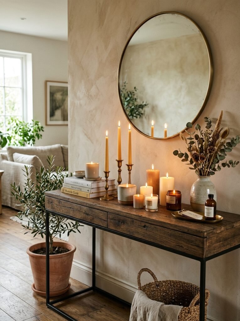 22 Console Table Ideas That Make Any Space Feel Designer Made console table with candles