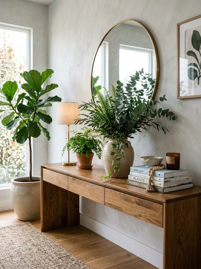 22 Console Table Ideas That Make Any Space Feel Designer Made console table with plants