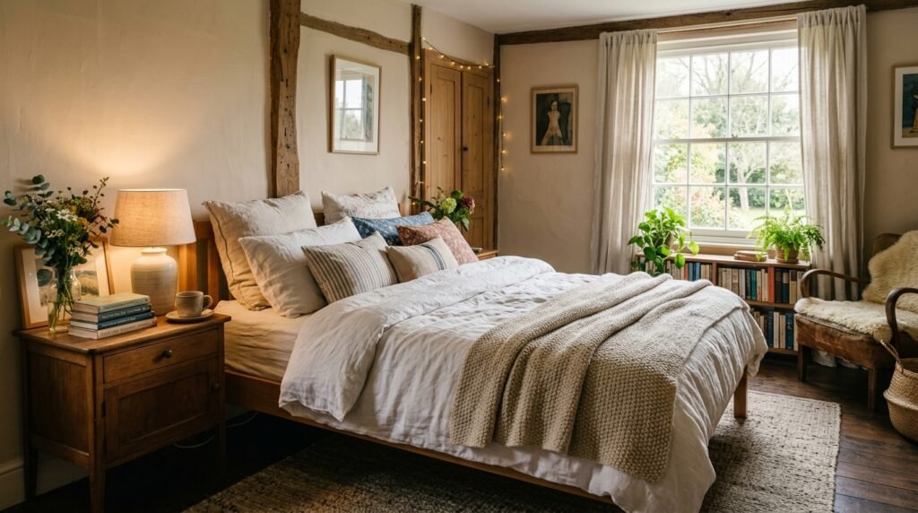Home cozy bedroom editorial photography 202606162348