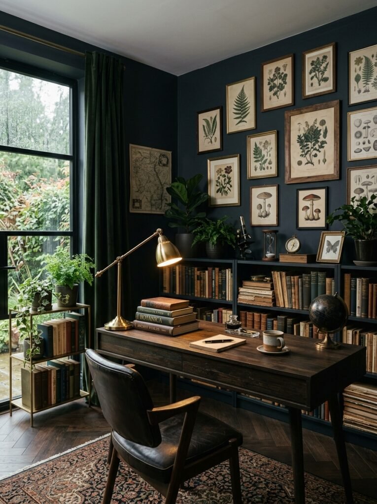 15 Stunning Dark Academia Office Ideas For a Moody Workspace dark academia home office 202606141535