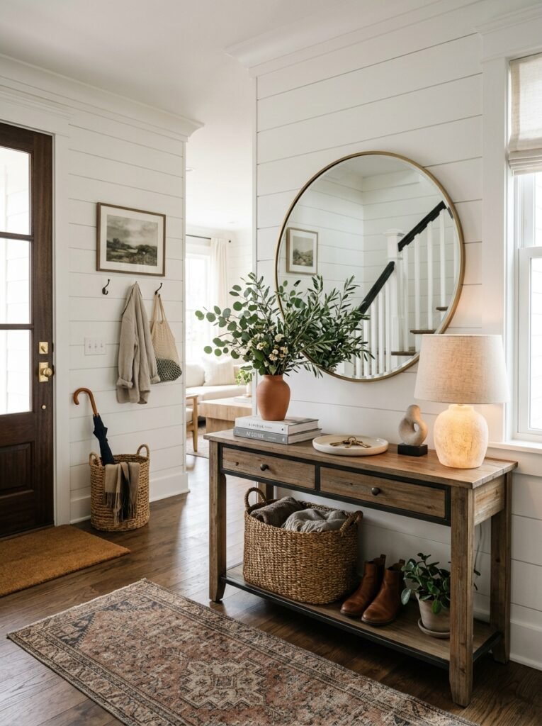 entryway with console table 202606141547